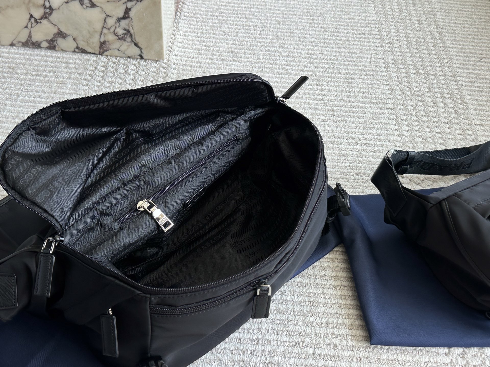 Prada Silver Quilted Bag 094