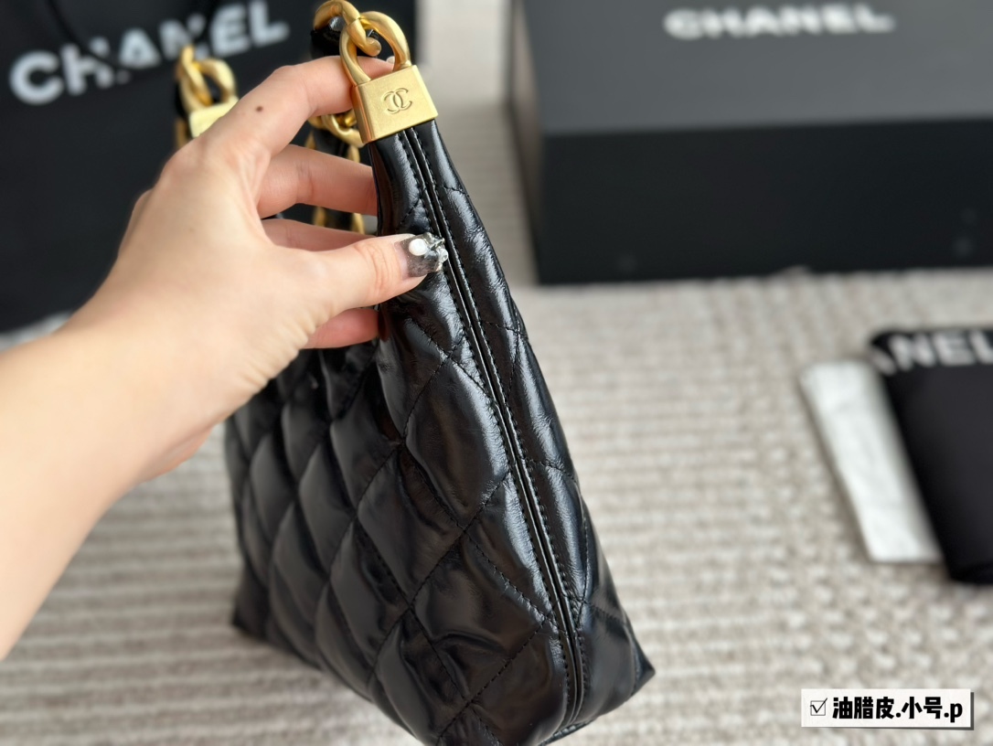Chanel Brown Quilted Bag 1403