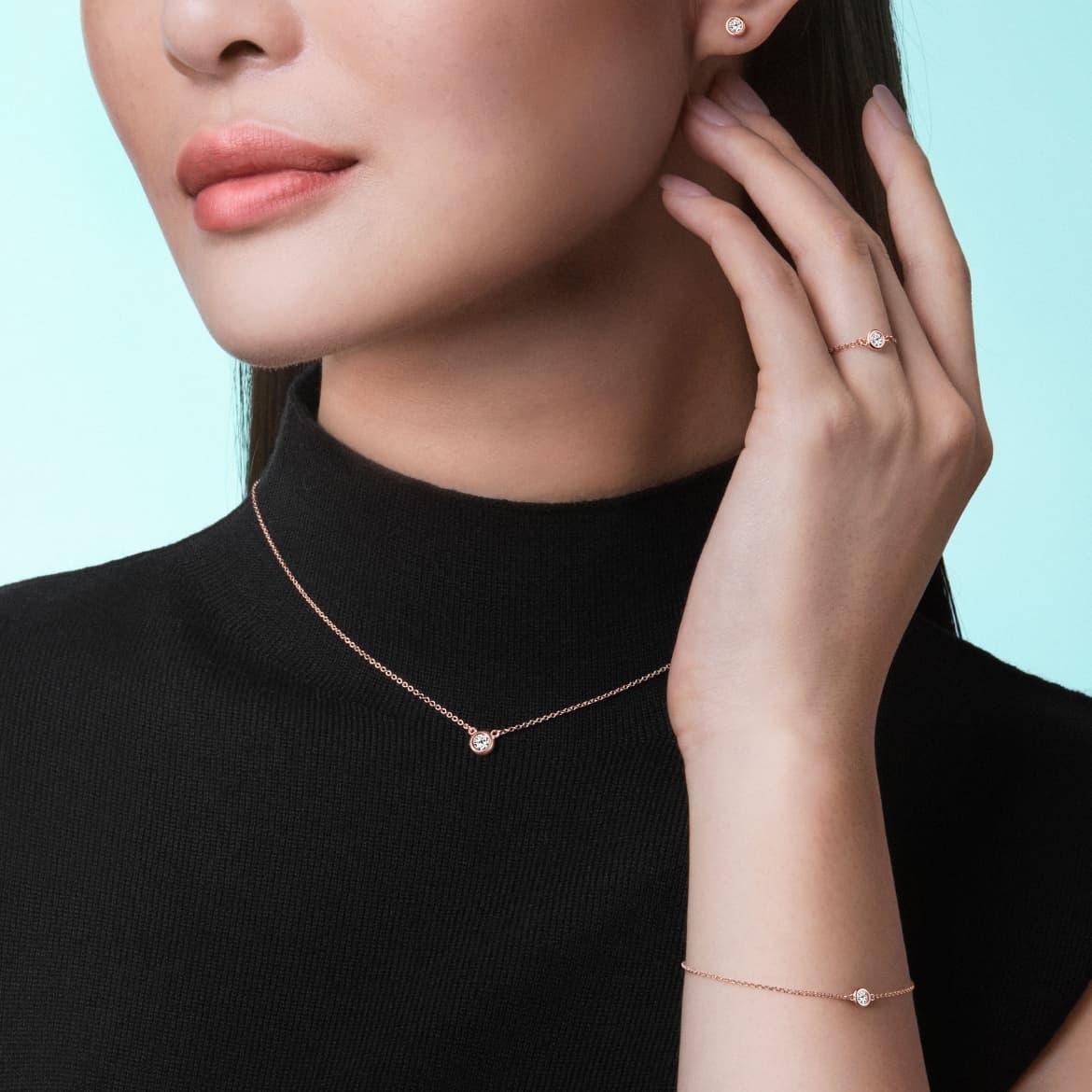 Tiffany Gold Logo-Accented Earrings 018