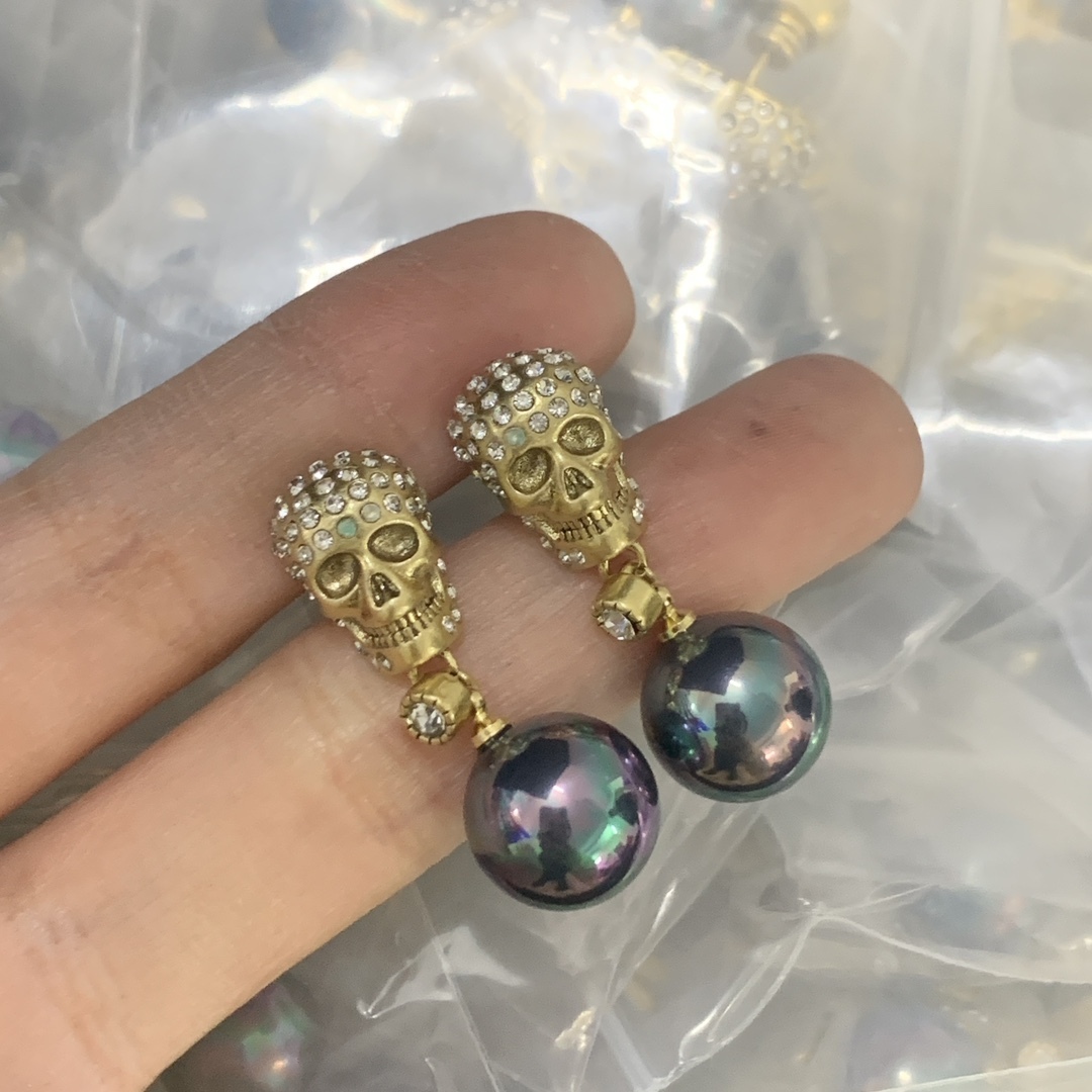 Alexander McQueen Silver Vintage-Inspired Earrings 067