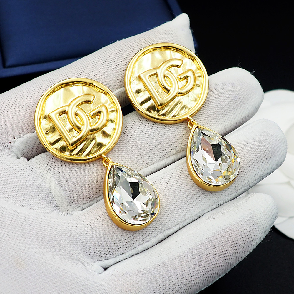 Dolce&Gabbana D&G Gold Logo-Accented Earrings 002