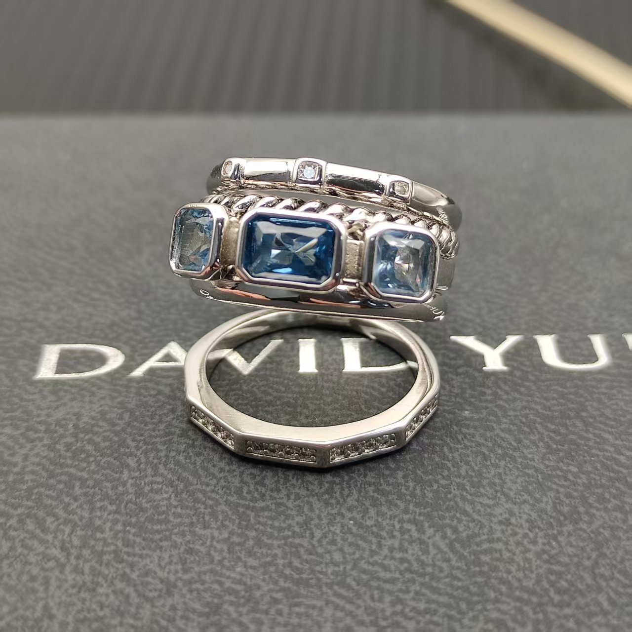 David Yurman Silver Vintage-Inspired Ring 292