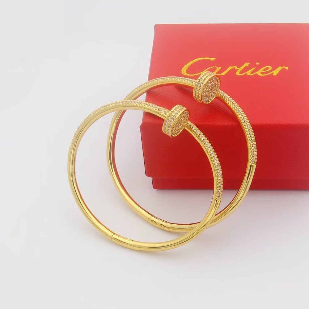 Cartier nail Rose Gold Logo-Accented Bracelet 0022