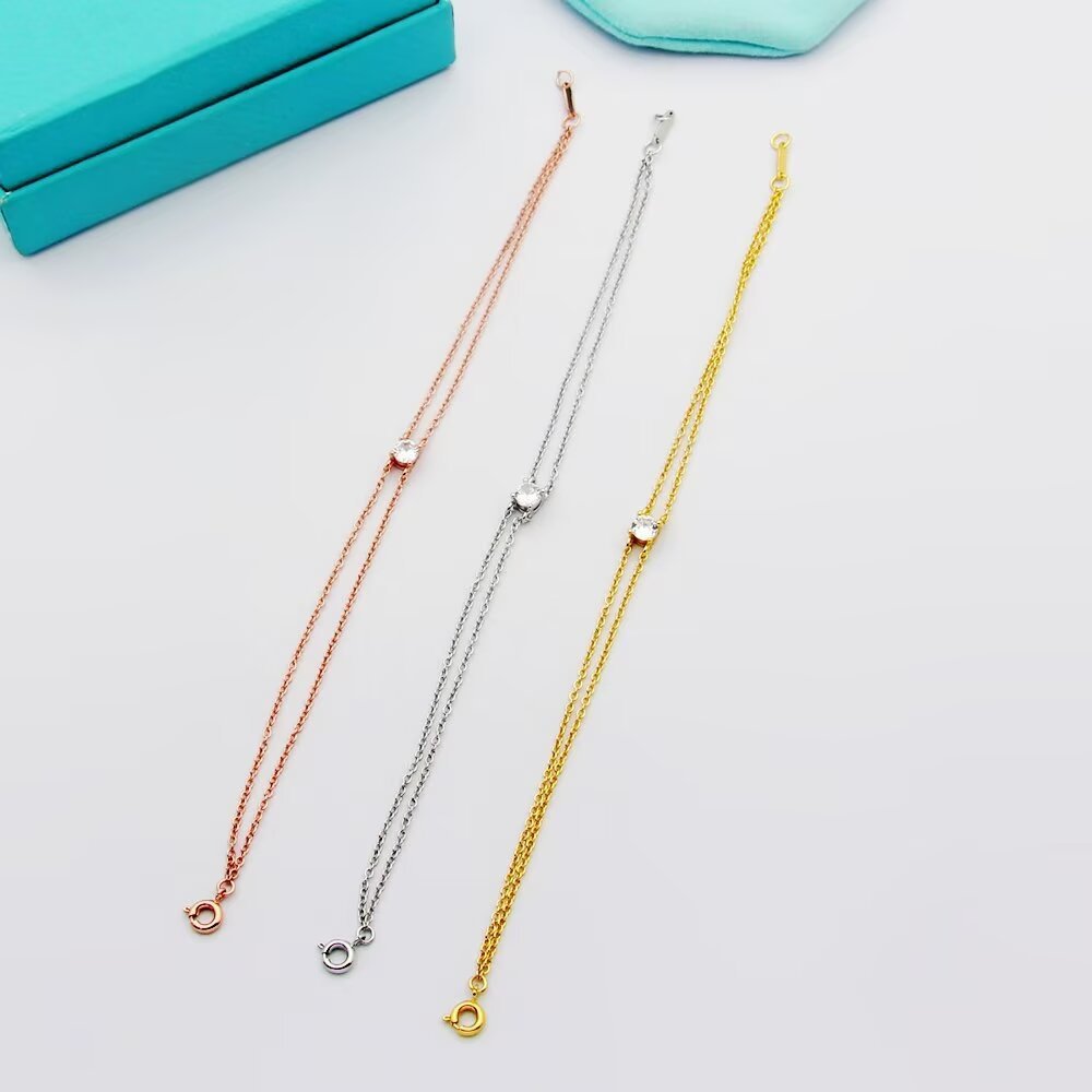 Tiffany Rose Gold Logo-Accented Bracelet 036