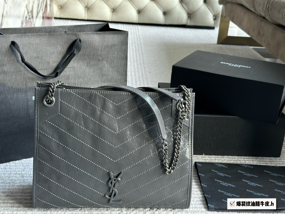YSL Silver Quilted Bag 154