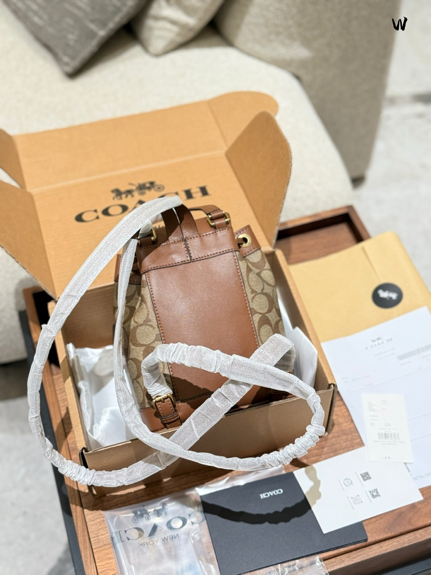 Coach Rose Gold Vintage-Inspired Bag 051