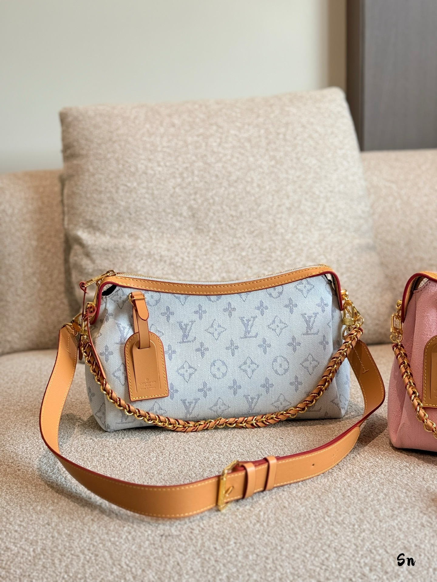 LV Rose Gold Quilted Bag 1426