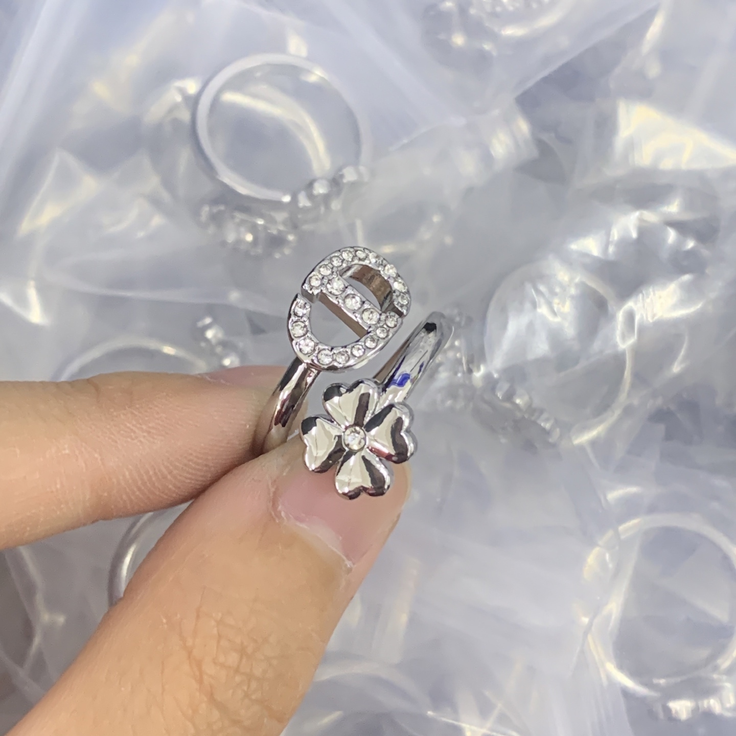 Dior Silver Romantic Ring 166