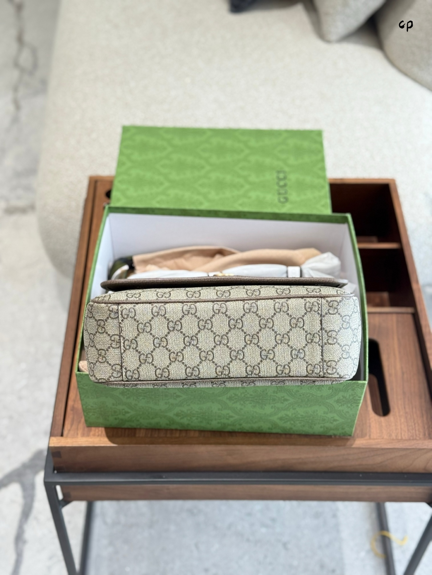 Gucci Green Quilted Bag 556