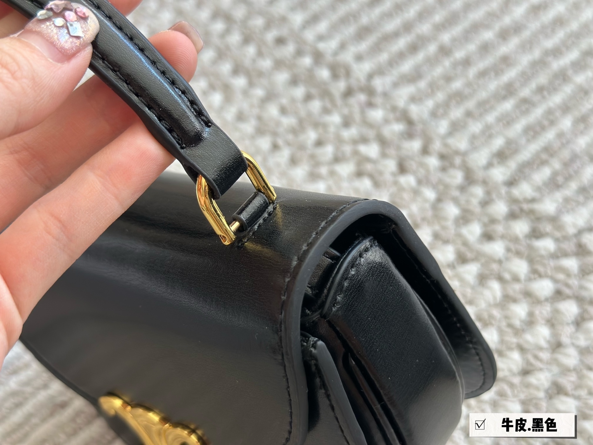 Celine Gold Logo-Accented Bag 269