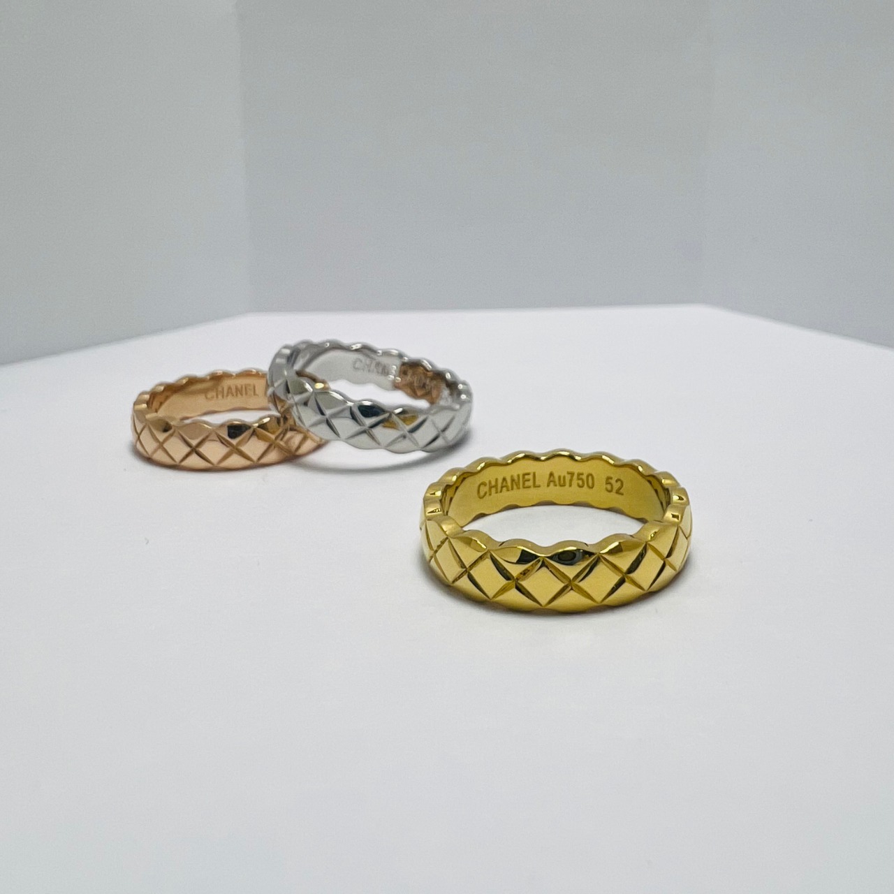 Chanel Gold Textured Ring 1045