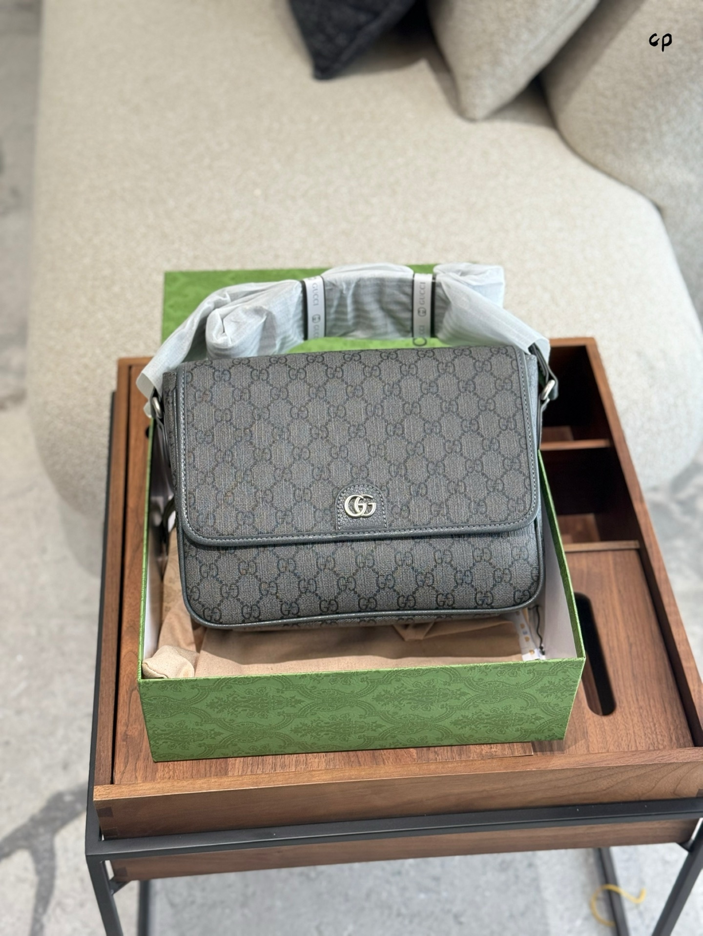 Gucci Green Quilted Bag 556