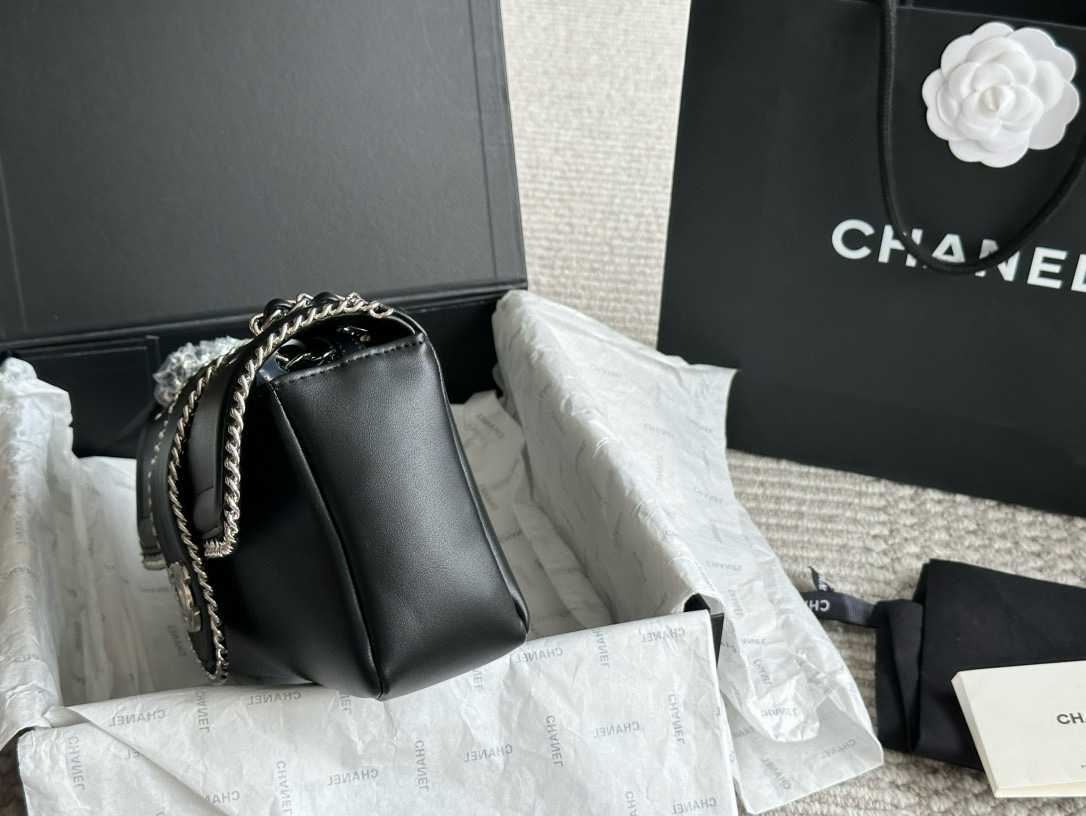 Chanel Silver Logo-Accented Bag 1334