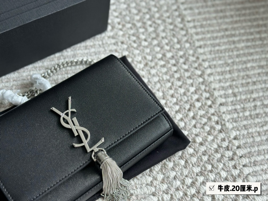 YSL Silver Logo-Accented Bag 142