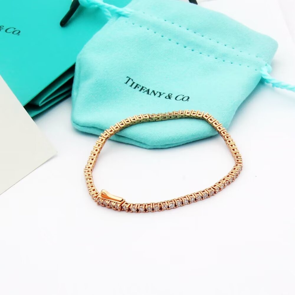 Tiffany Silver Logo-Accented Bracelet 237