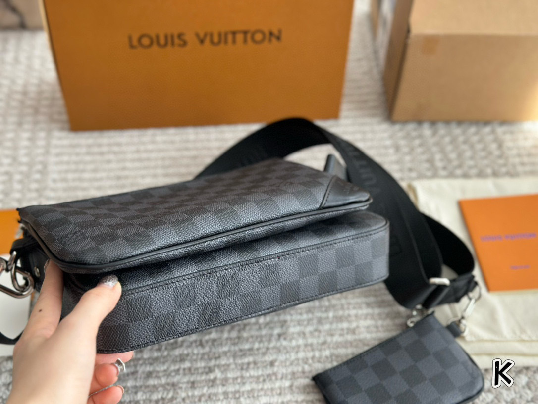 LV Silver Quilted Bag 1408