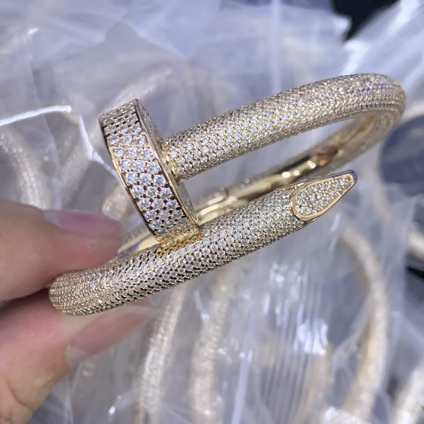 Cartier nail Silver Vintage-Inspired Bracelet 0034