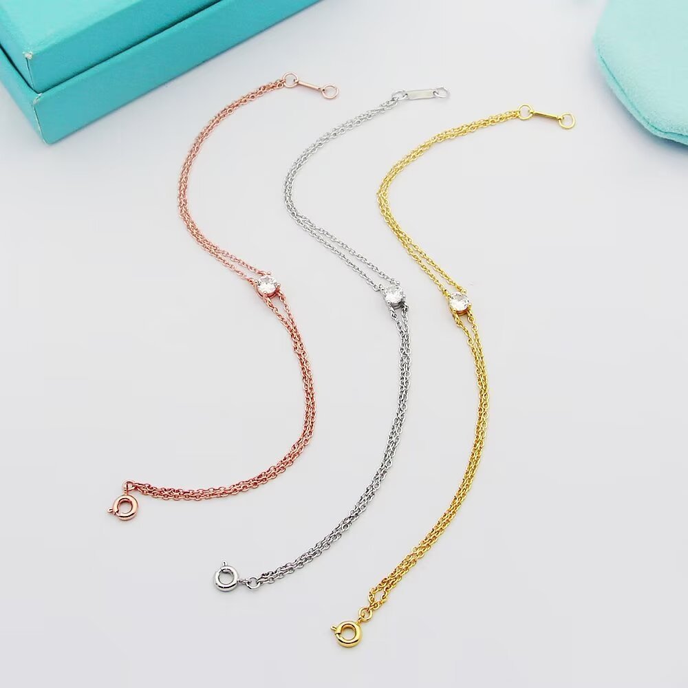 Tiffany Rose Gold Logo-Accented Bracelet 036