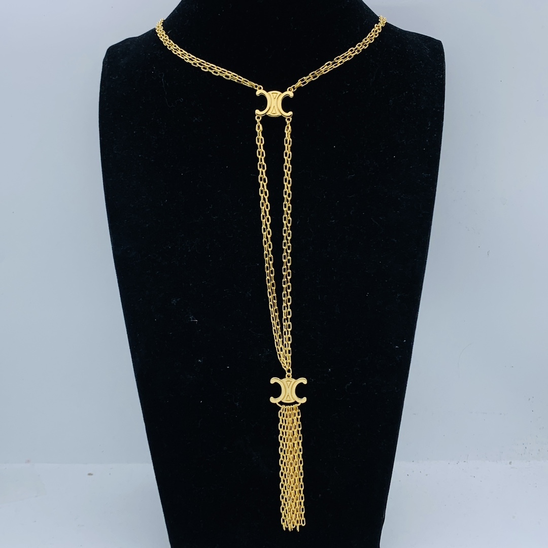 Celine Gold Vintage-Inspired Necklace 104