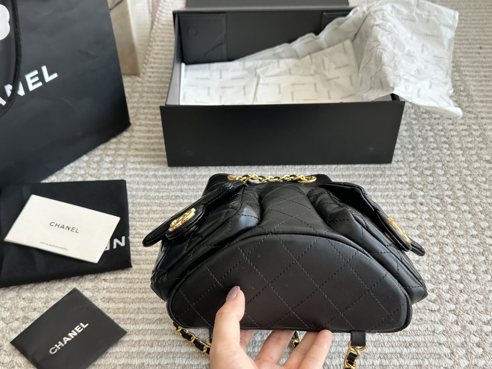 Chanel Black Vintage-Inspired Bag 1387