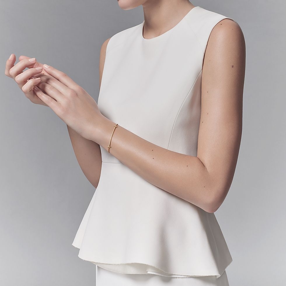 Tiffany Rose Gold Logo-Accented Bracelet 086