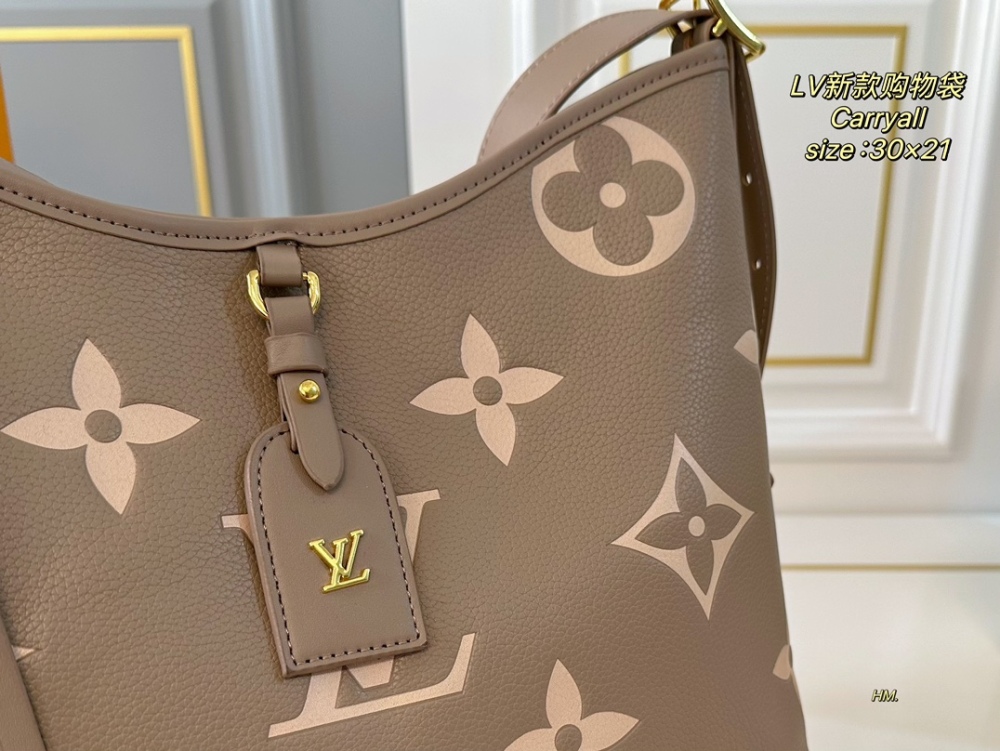LV bag carryall leather bag 30cm