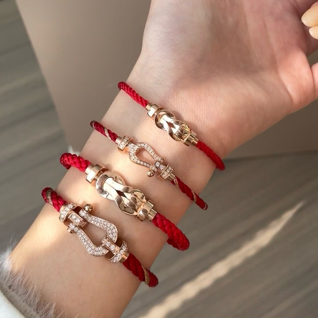 FRED Silver Logo-Accented Bracelet