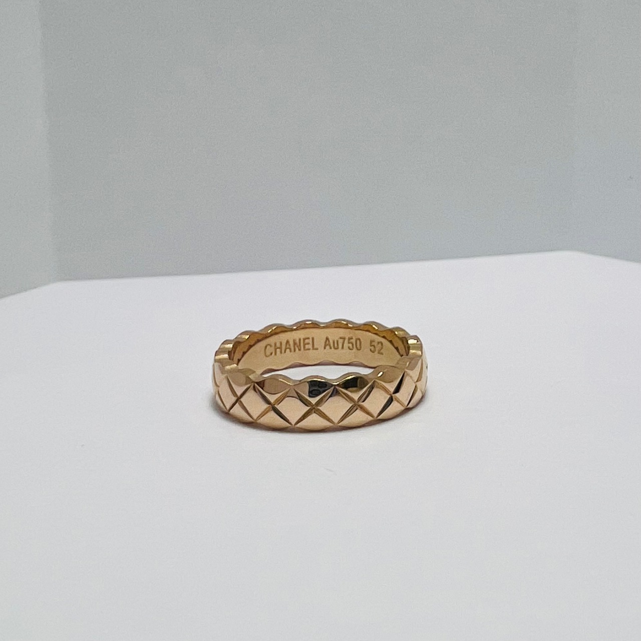 Chanel Gold Textured Ring 1045