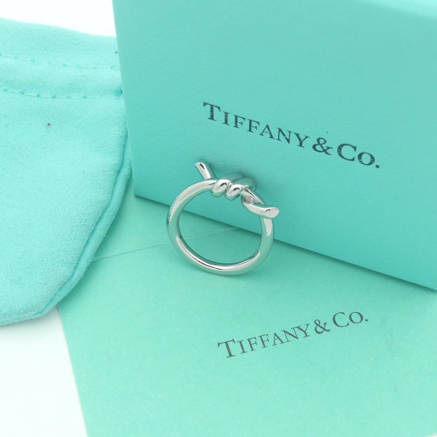 Tiffany Gold Logo-Accented Ring 051