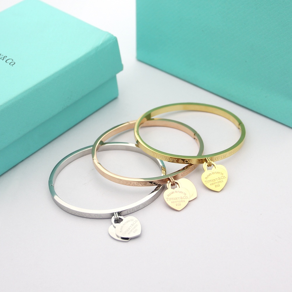 Tiffany Rose Gold Logo-Accented Bracelet 074