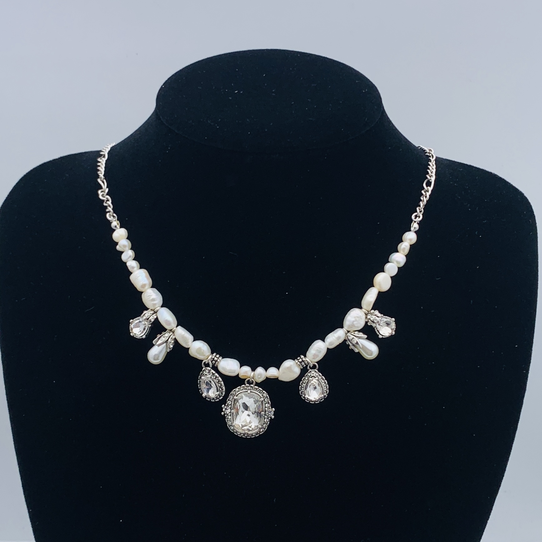 Alexander McQueen Silver Vintage-Inspired Necklace 062