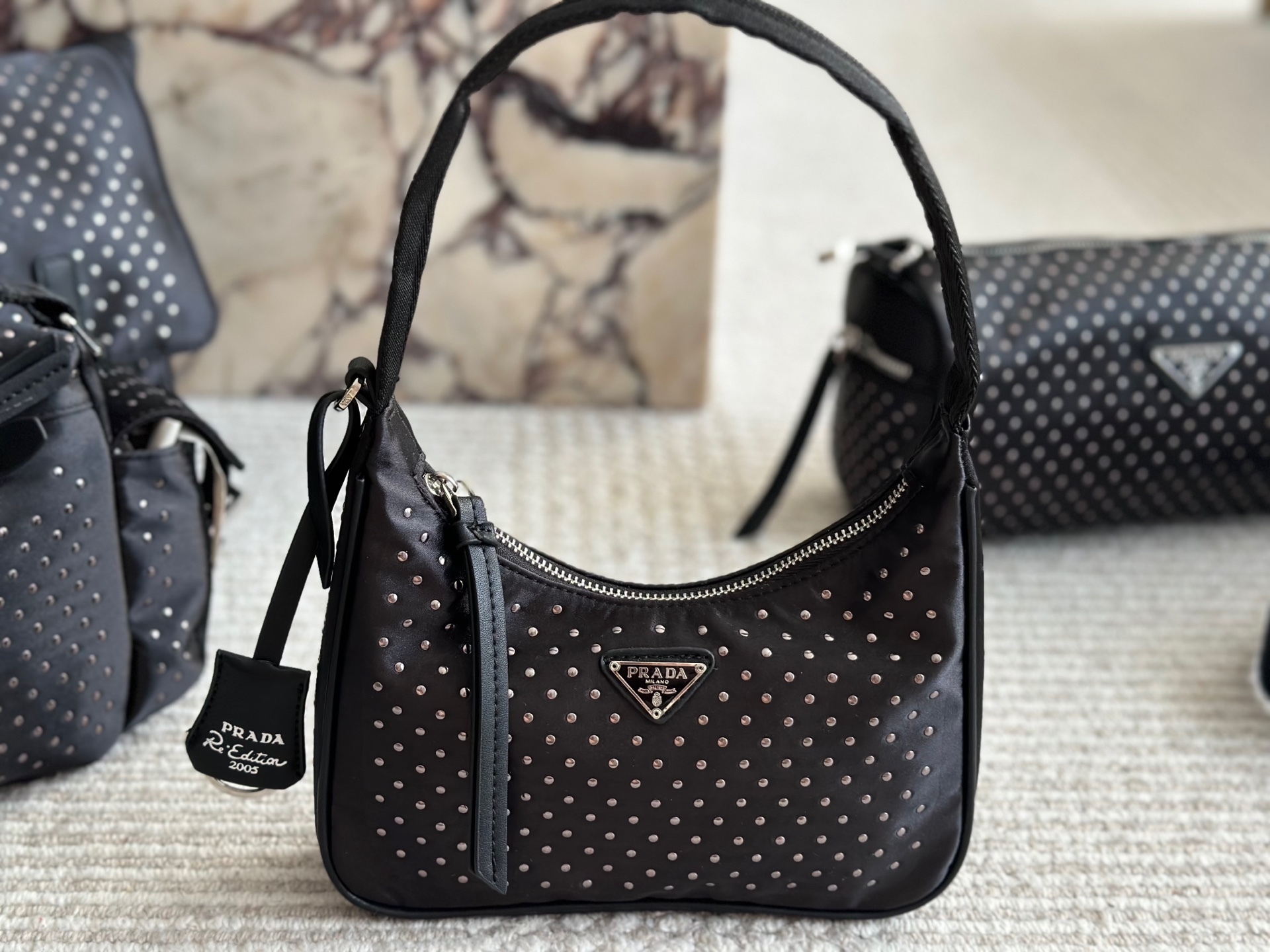 Prada Silver Vintage-Inspired Bag 049