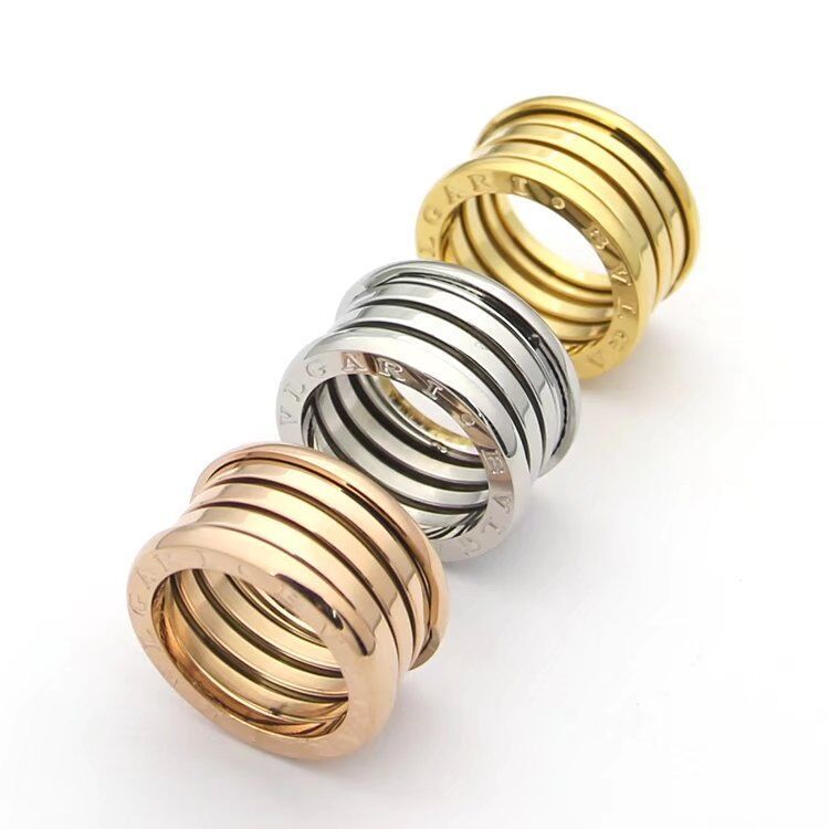 BVLGARI Rose Gold Textured Ring 029