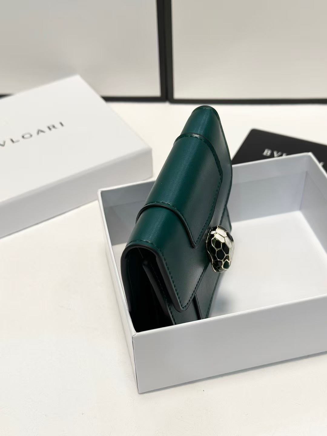 BVLGARI Green Logo-Accented Bag 205