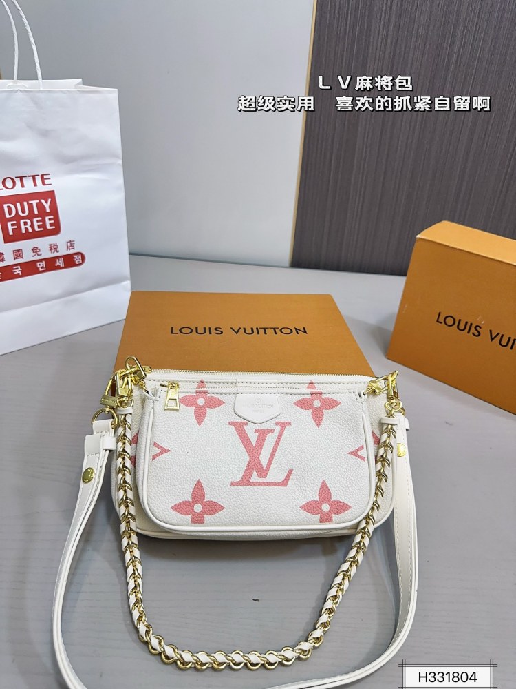 LV Blue Logo-Accented Bag pochetteLV 1620