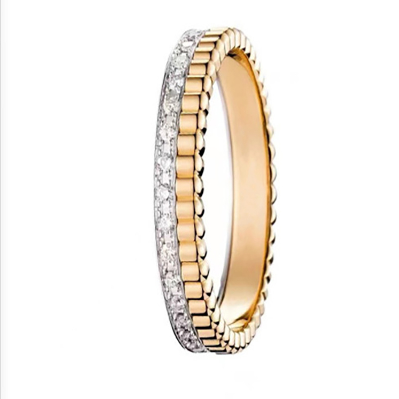 Boucheron Rose Gold Textured Ring 001