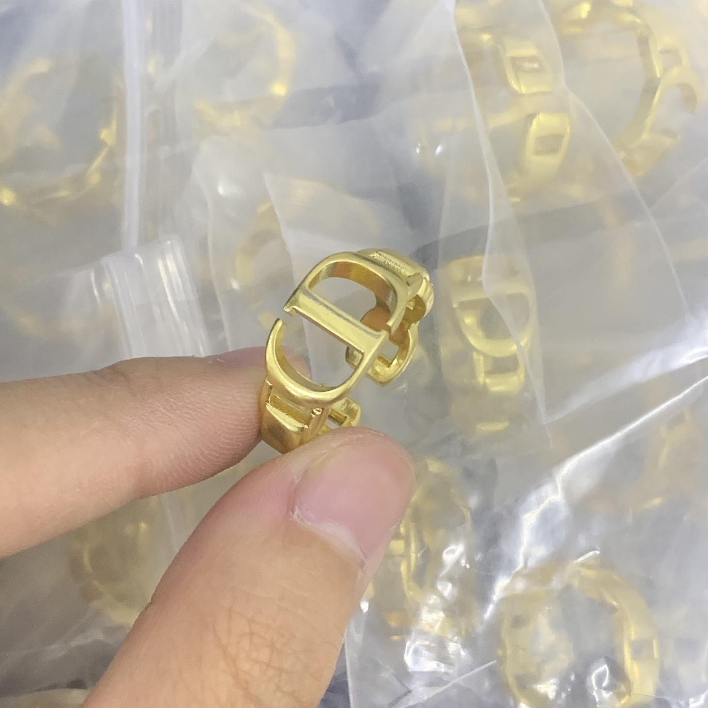 Dior Gold Logo-Accented Ring 171
