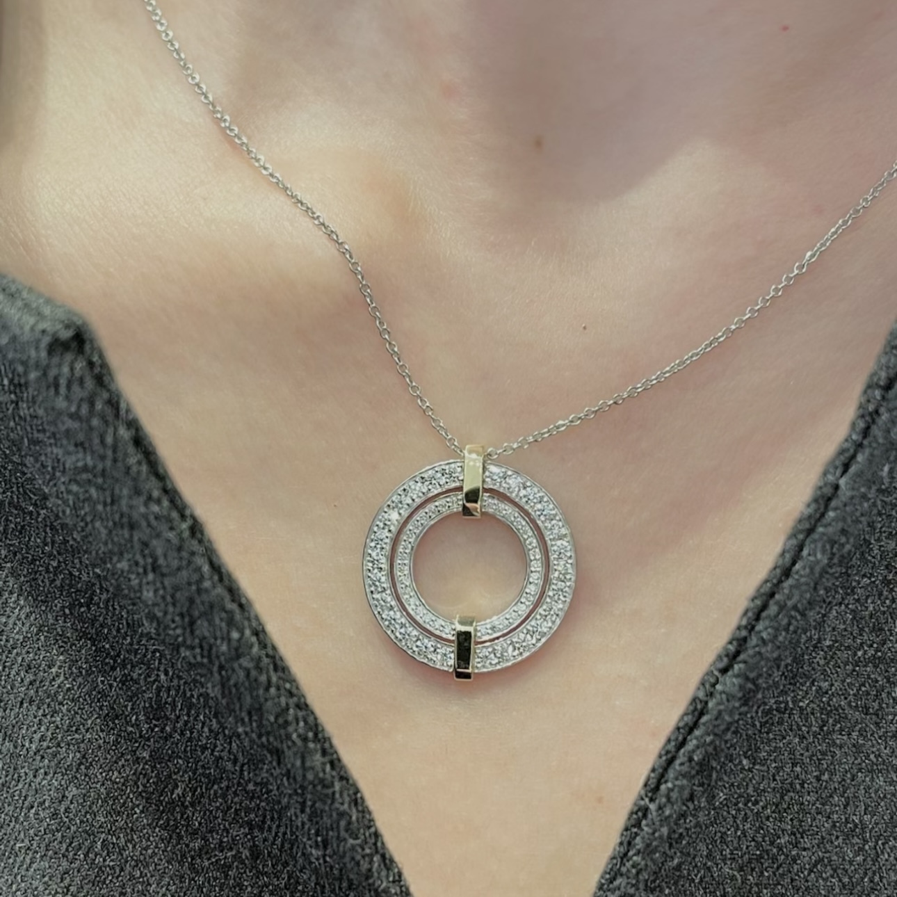 Tiffany Silver Logo-Accented Necklace 186