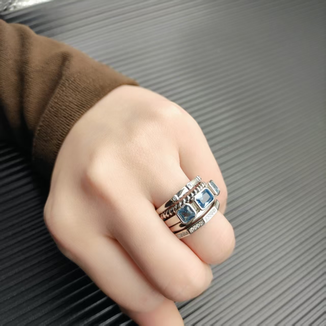 David Yurman Silver Vintage-Inspired Ring 292