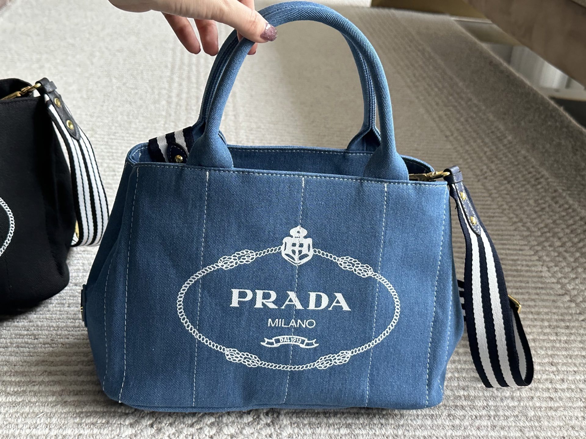 Prada Silver Logo-Accented Bag 010