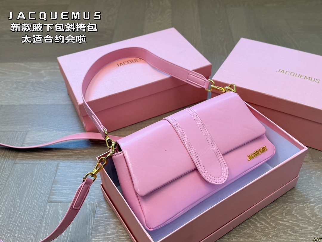 Jacquemus Rose Gold Vintage-Inspired Bag 008 27cm