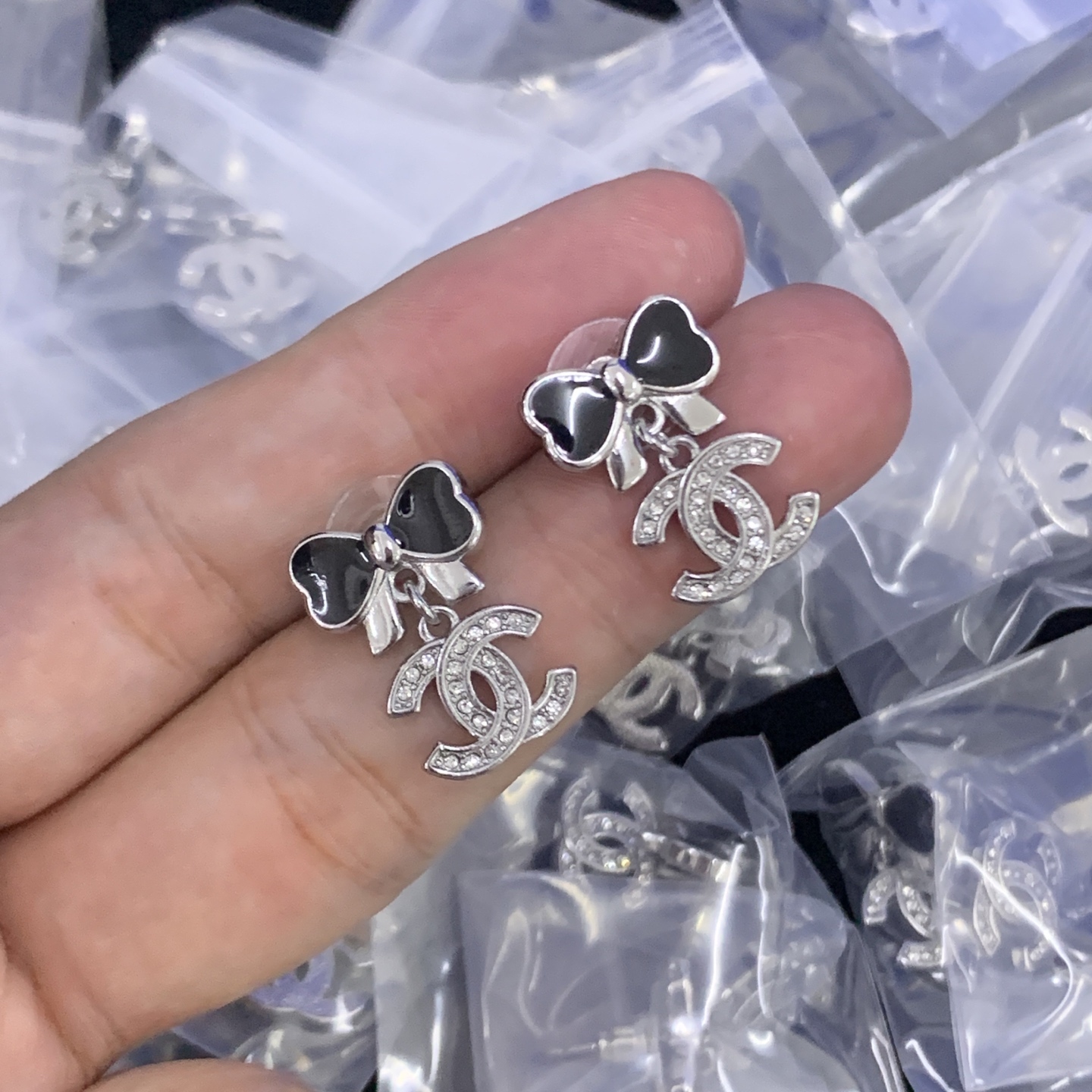 Chanel Silver Romantic Earrings 499