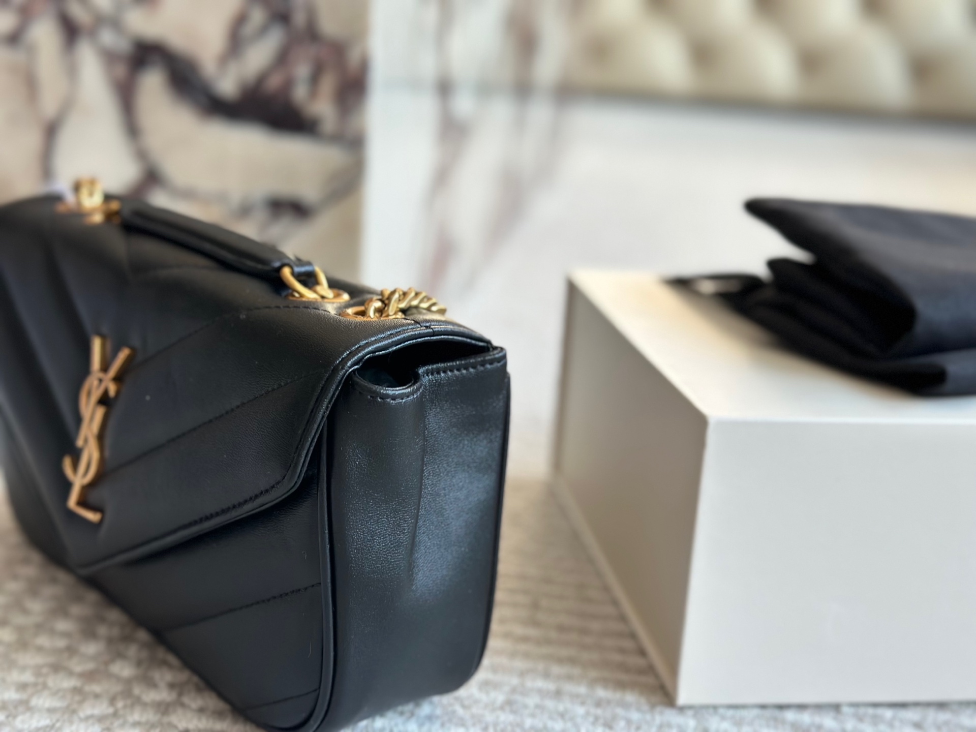 YSL Gold Vintage-Inspired Bag 147
