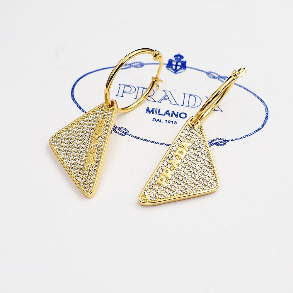 Prada Gold Romantic Earrings 110