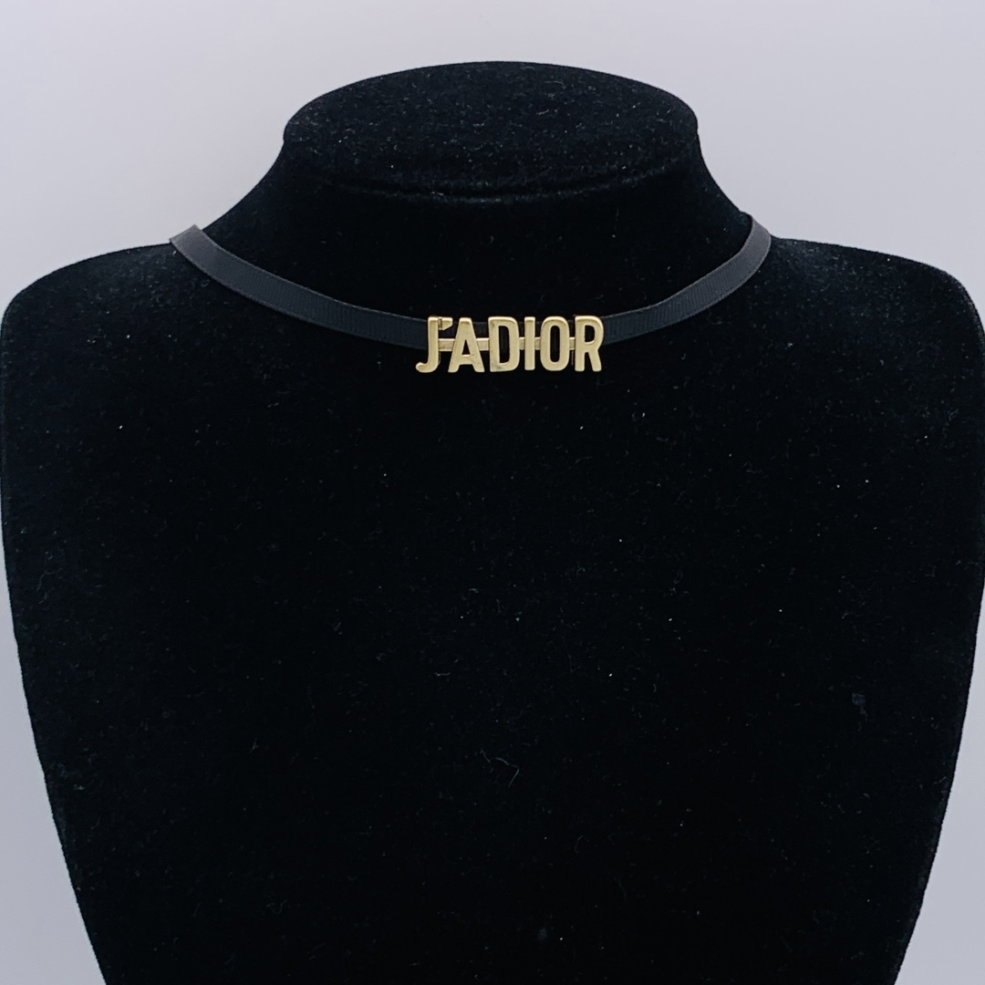 Dior Gold Logo-Accented Necklace 332