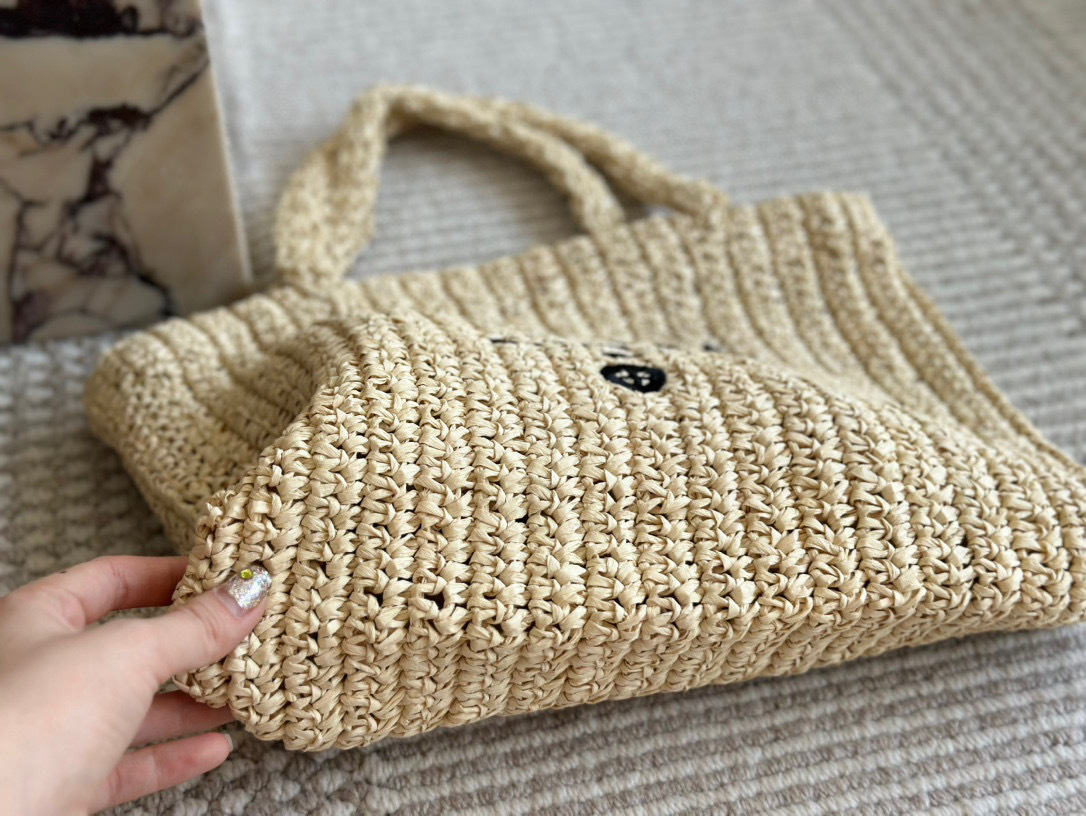 Prada Beige Logo-Accented Bag 001