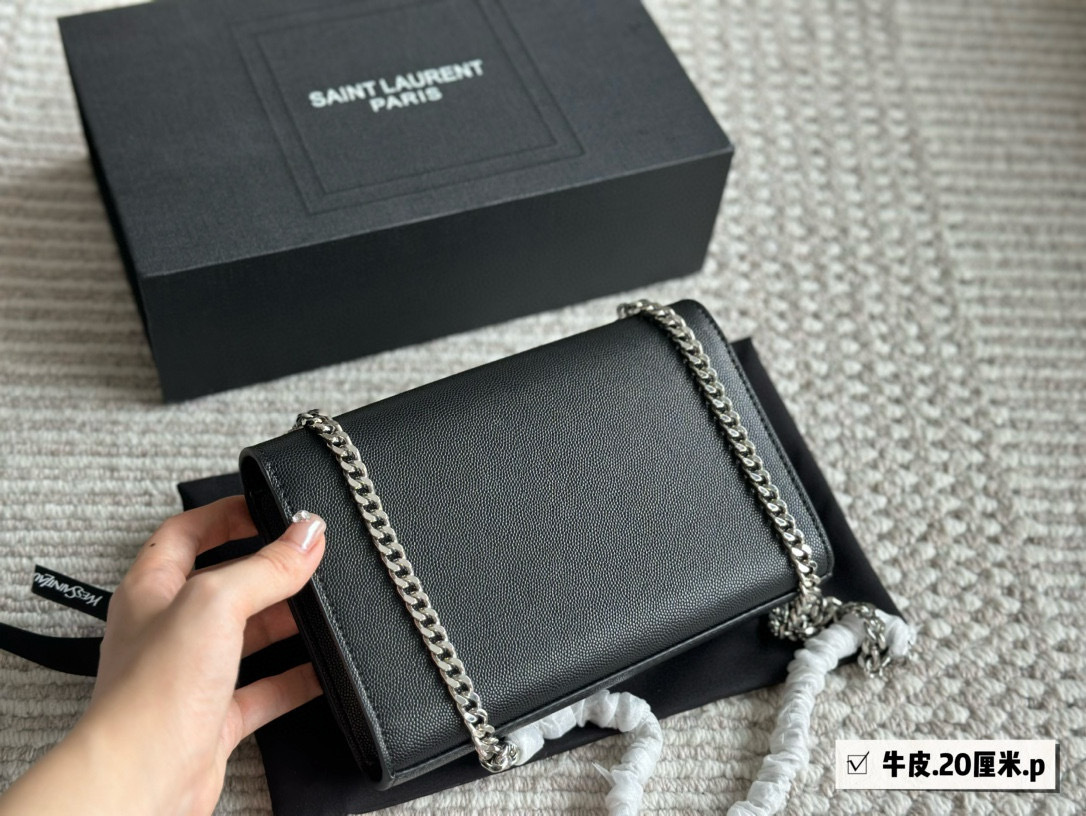YSL Silver Logo-Accented Bag 142