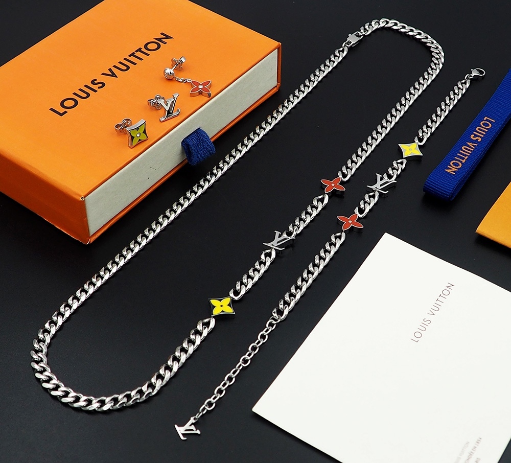 LV Orange Modern Necklace 189