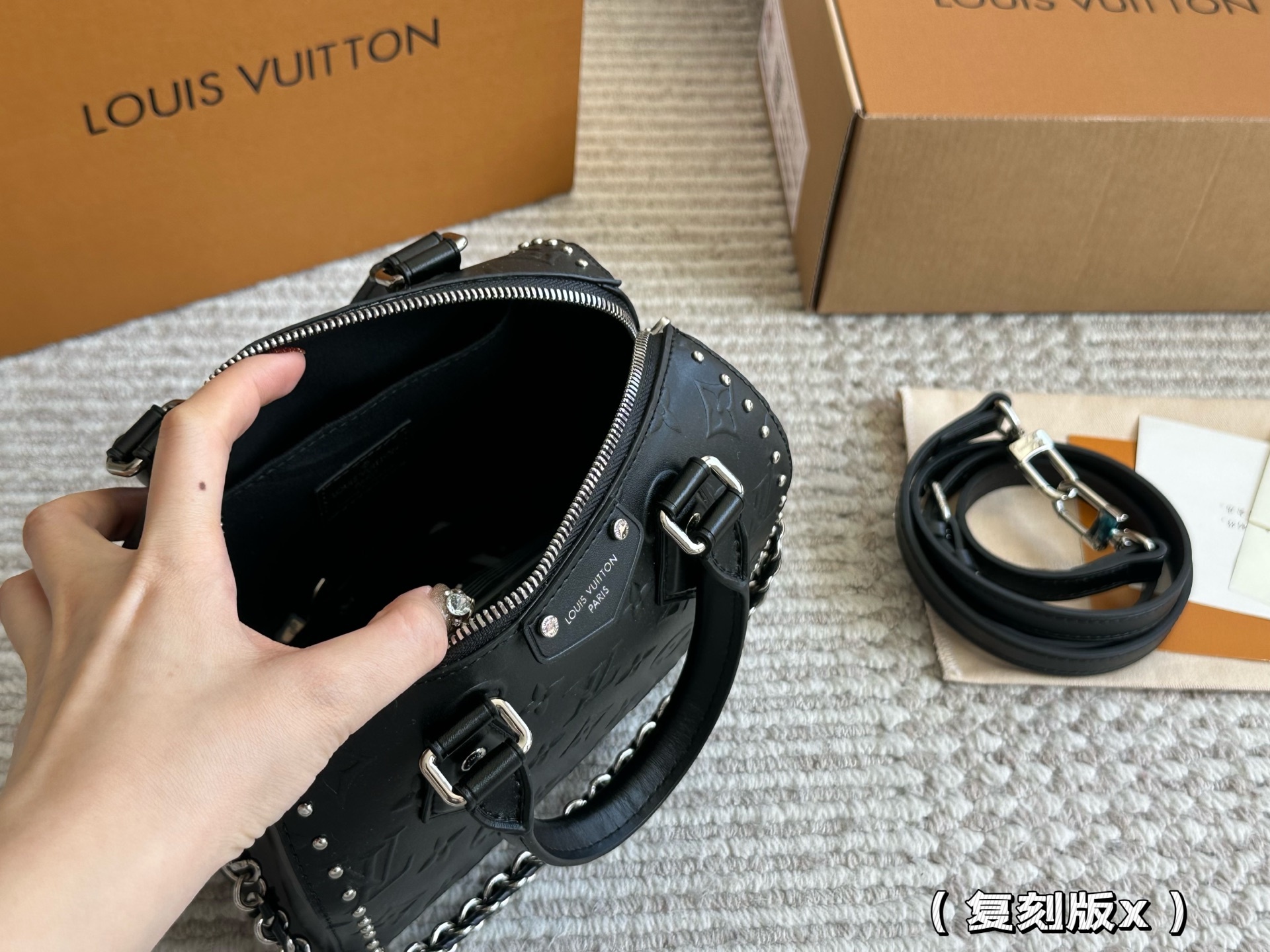 LV Silver Quilted Bag 1597