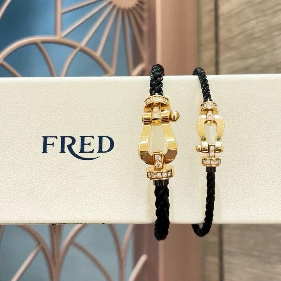 FRED Silver Logo-Accented Bracelet